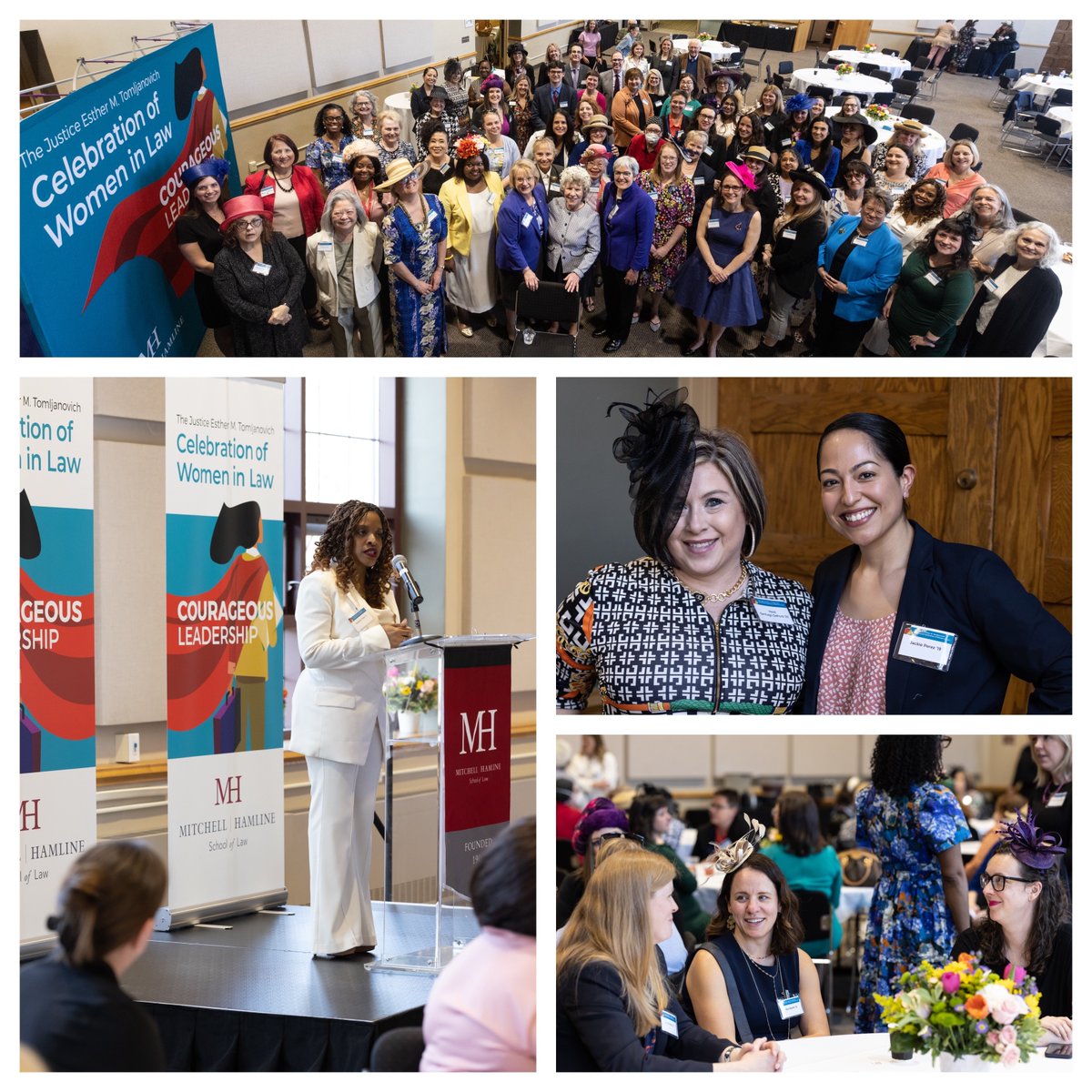 MitchellHamline's tweet photo. Grateful for everyone who attended our #WomenInLaw Tea this week. Thanks also to everyone who supported students by supporting the Justice Esther M. Tomljanovich ’55 Scholarship here at #MitchellHamline.
You can support that scholarship at https://t.co/EzMQ9aanVW. #lawschool https://t.co/EKedvnAZsr