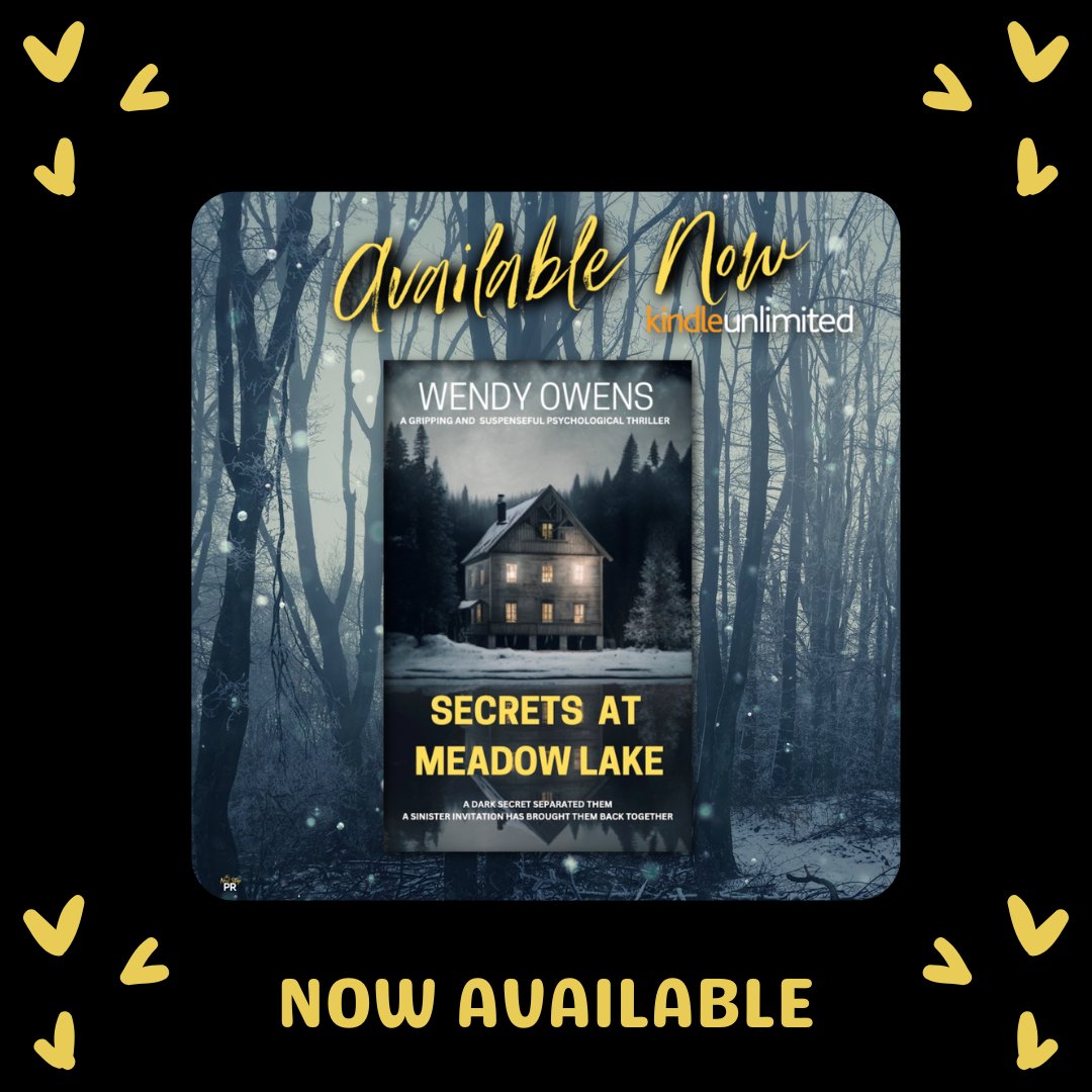 ⭐𝙍𝙀𝙇𝙀𝘼𝙎𝙀 𝘿𝘼𝙔 𝙄𝙎 𝙃𝙀𝙍𝙀!⭐

#SecretsAtMeadowLake by @WendyLOwens 

#ReadToday mybook.to/SecretsAtMeado…

#Goodreads goodreads.com/book/show/1230…

#Hosted @TheNextStepPR 

#SecretsAtMeadowLakeRelease #WendyOwens #PsychologicalThriller #DomesticThriller