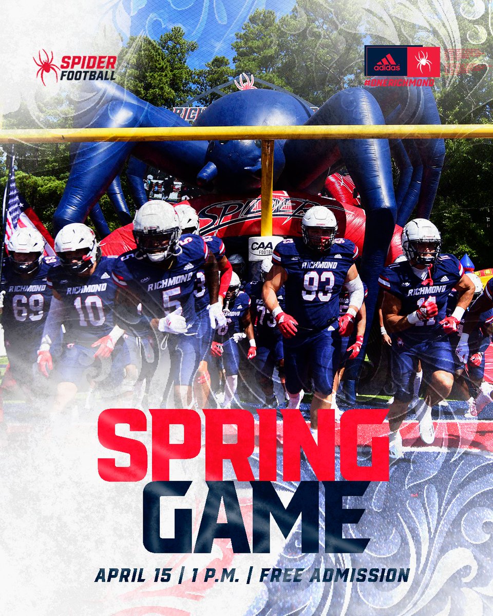 Richmond Athletics (@spiderathletics) on Twitter photo ๐ผ๐ก๐ข๐ค๐จ๐ฉ ๐จ๐ฅ๐ง๐๐ฃ๐ ๐๐ค๐ค๐ฉ๐๐๐ก๐ก ๐ฉ๐๐ข๐ โผ๏ธ
It's free admission & will be followed by autographs from Tristan Wheeler (LB), Ryan Coll (OL), Marlem Louis (DL) & Aaron Banks(DB) for all fans! Fun for all on a beautiful Saturday in RVA! See you there ๐ท๏ธ's!
#OneRichmond ๐ผ๐ก๐ข๐ค๐จ๐ฉ ๐จ๐ฅ๐ง๐๐ฃ๐ ๐๐ค๐ค๐ฉ๐๐๐ก๐ก ๐ฉ๐๐ข๐ โผ๏ธ
It's free admission & will be followed by autographs from Tristan Wheeler (LB), Ryan Coll (OL), Marlem Louis (DL) & Aaron Banks(DB) for all fans! Fun for all on a beautiful Saturday in RVA! See you there ๐ท๏ธ's!
#OneRichmond