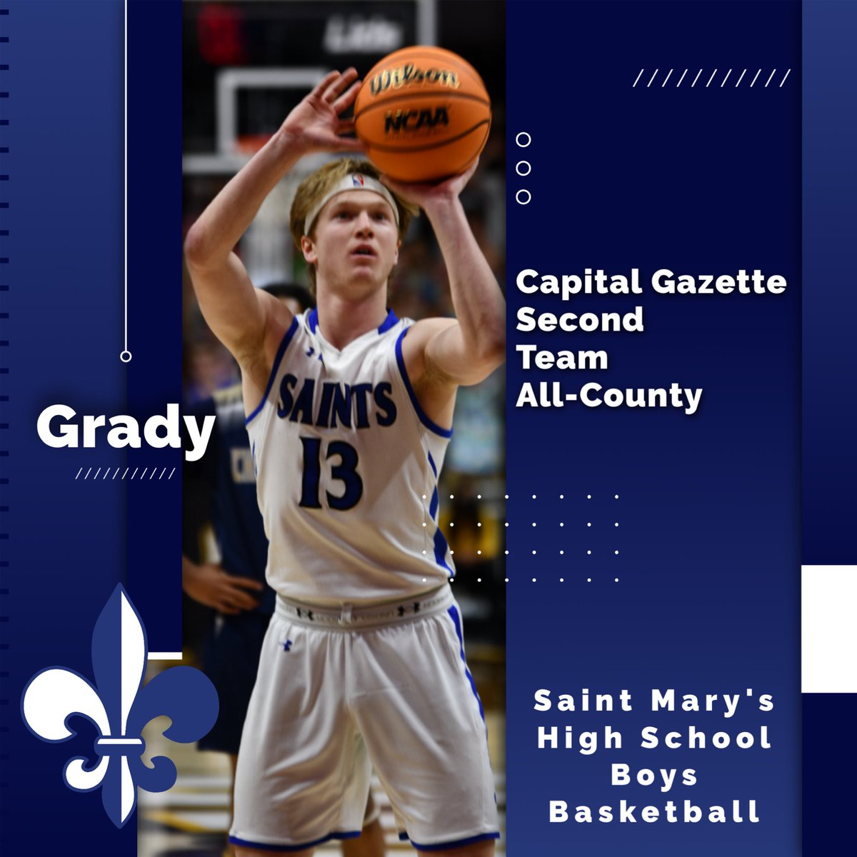 Congratulations to Ajani and Grady on being named to the Capital Gazette Second Team All-County Team! Ajani averaged 9.6 PPG, nearly 2 steals per game and shot 30% from three. Grady averaged 9.2 PPG, 5.3 APG and consistently played great defense on the opposing teams best player!