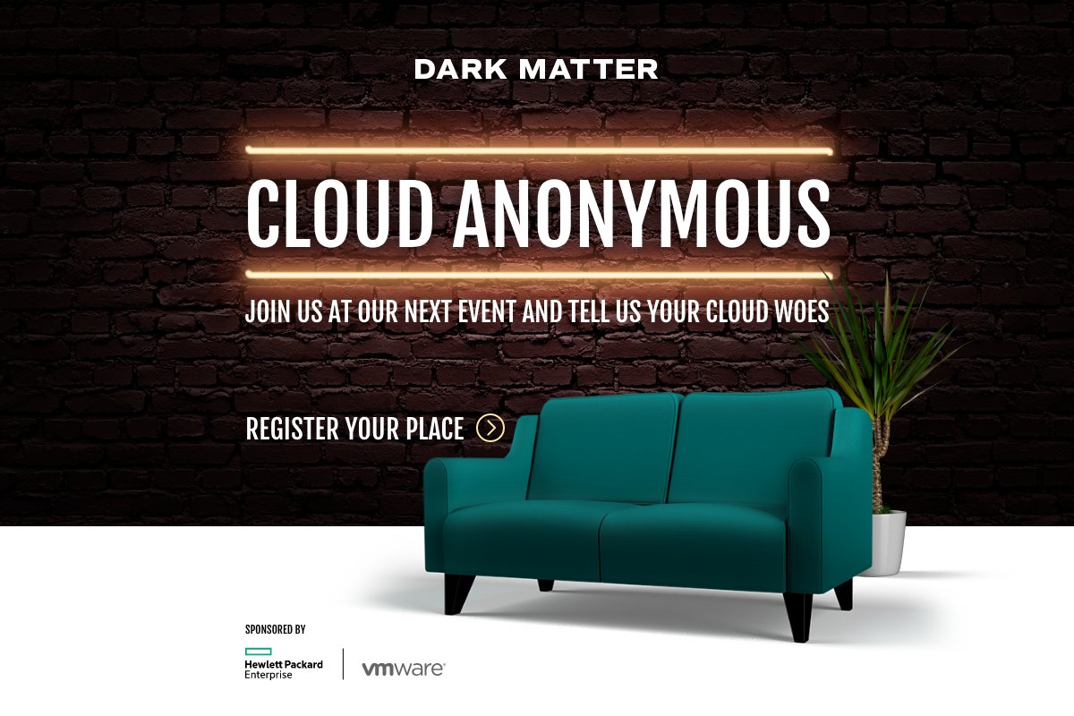 Next Thursday 20th April 5pm–8pm we are hosting Cloud Anonymous London with our friends at Dark Matter. Secure your seat: cloudanonymous.org