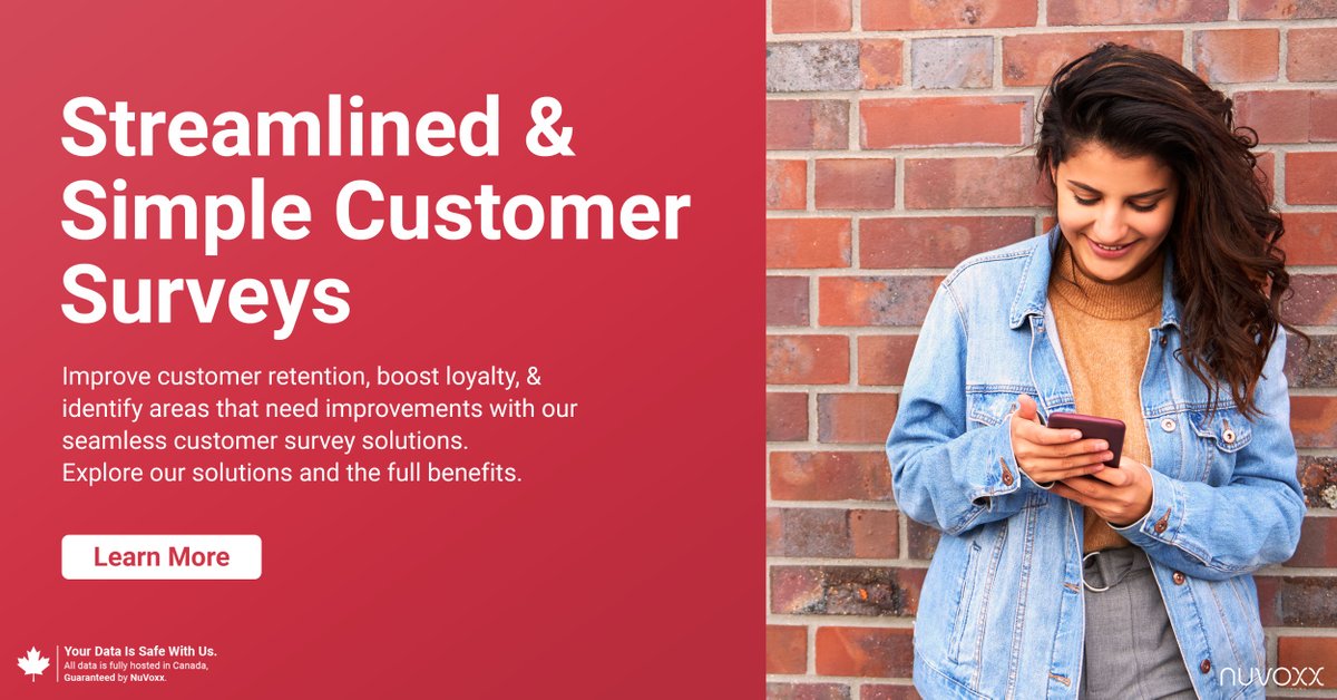 NuVoxx's tweet photo. Our customer survey solutions are designed to streamline and simplify the process of collecting responses. Gain extremely valuable insights with our survey options: https://t.co/YK9if14eWh

#customersurveys #customerfeedback #cx #contactcenter https://t.co/sfIple77U1