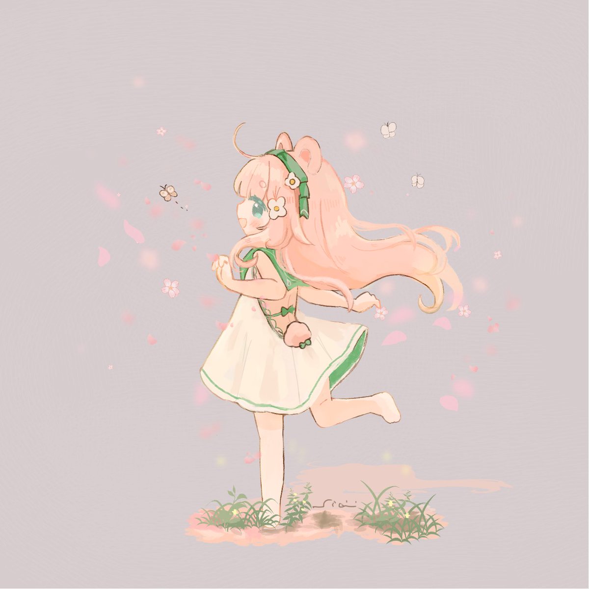 「Hello! Thanks for taking a look at my wo」|sia.🧸skebやってます🌼のイラスト