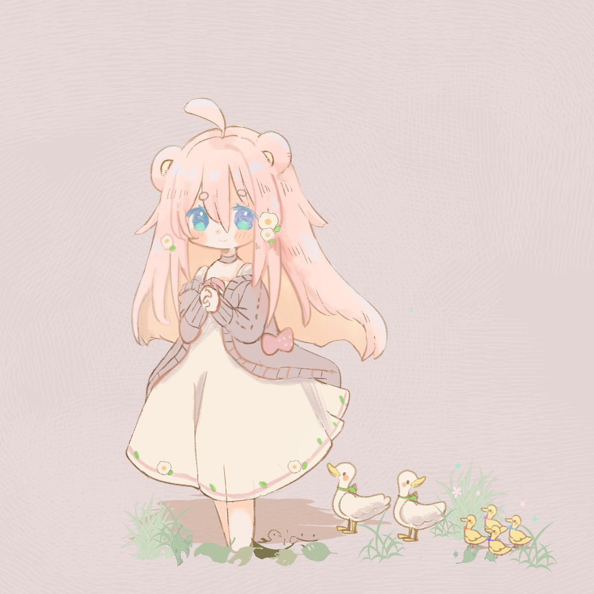 「Hello! Thanks for taking a look at my wo」|sia.🧸skebやってます🌼のイラスト