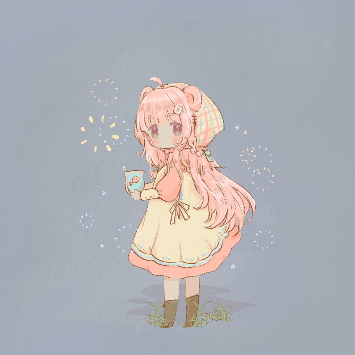 「Hello! Thanks for taking a look at my wo」|sia.🧸skebやってます🌼のイラスト