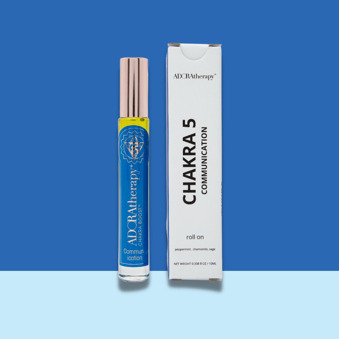 ADORAtherapy's tweet photo. Communication #Chakra Roll On #PerfumeOil Minty & fresh, cool & pleasant, #Communication supports your #self-expression & present #listening. With top notes of #peppermint, c#hamomile, & #sage. #BeyondOrganic. #BeyondPerfume
Shop: https://t.co/aLxnFQ90Eg
#chakra5 #throatchakra https://t.co/i9Ip3fy6nX