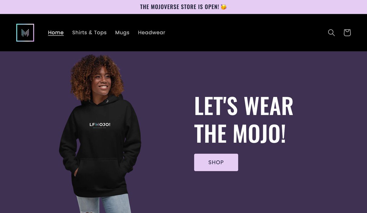 OFFICIAL MERCH STORE IS LIVE! 🔥

We're proud to present the exclusive merch of the Mojoverse. Purchase items with cash OR $charm!!

✨ T-shirts &amp; Hoodies
✨ Beanies &amp; Snapbacks
✨ Mugs &amp; Tumblers

Store link below ↓