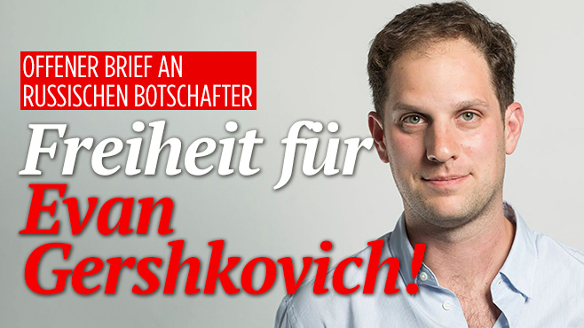 Wir fordern die russische Regierung auf, Evan Gershkovich, der Ende März 2023 in Jekaterinburg festgenommen wurde, unverzüglich und bedingungslos freizulassen.
#FreeEvan
bild.de/politik/auslan…