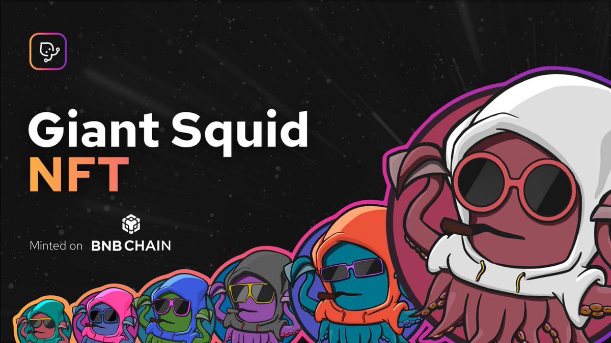 🦑Giant Squid NFTs are back!!🎉 Mint a zkBAB (zk Binance Account Bound token) on @BNBCHAIN, and claim a NEW Giant Squid NFT🆓🥳 First round of the Giant Squid campaign was a smashing success, and we're even more excited for Round 2! 🔥 Mint Page👇 galxe.com/mantanetwork/c…