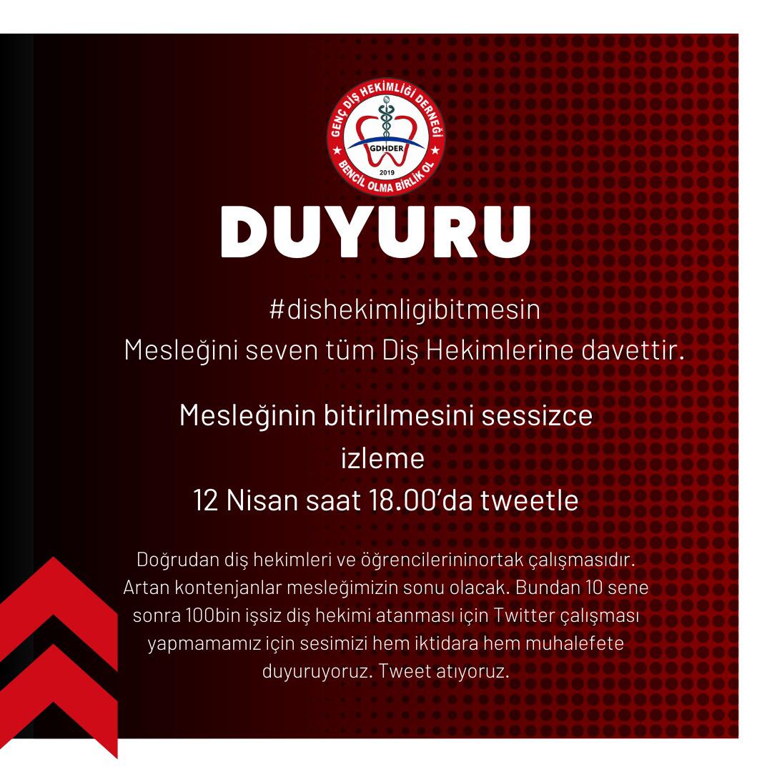 gencdishek's tweet photo. #dishekimligibitmesin sizde destek olun mesleğimiz bitmesin https://t.co/FzMIf3tKrN