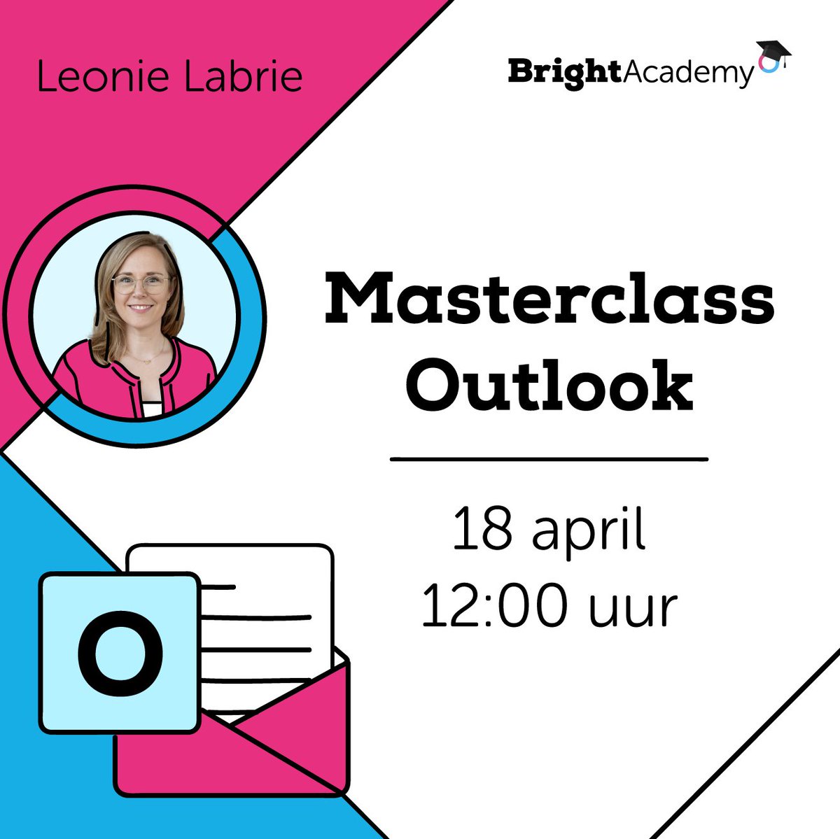 Hoe gebruik je e-mail zo effectief mogelijk? Je leert 't in de Bright Academy Masterclass Outlook. ✉️ In een uurtje deelt slim werken expert Leonie Labrie, al haar handige e-mail hacks met je. Meld je nu aan: brightpensioen.nl/evenement/mast…