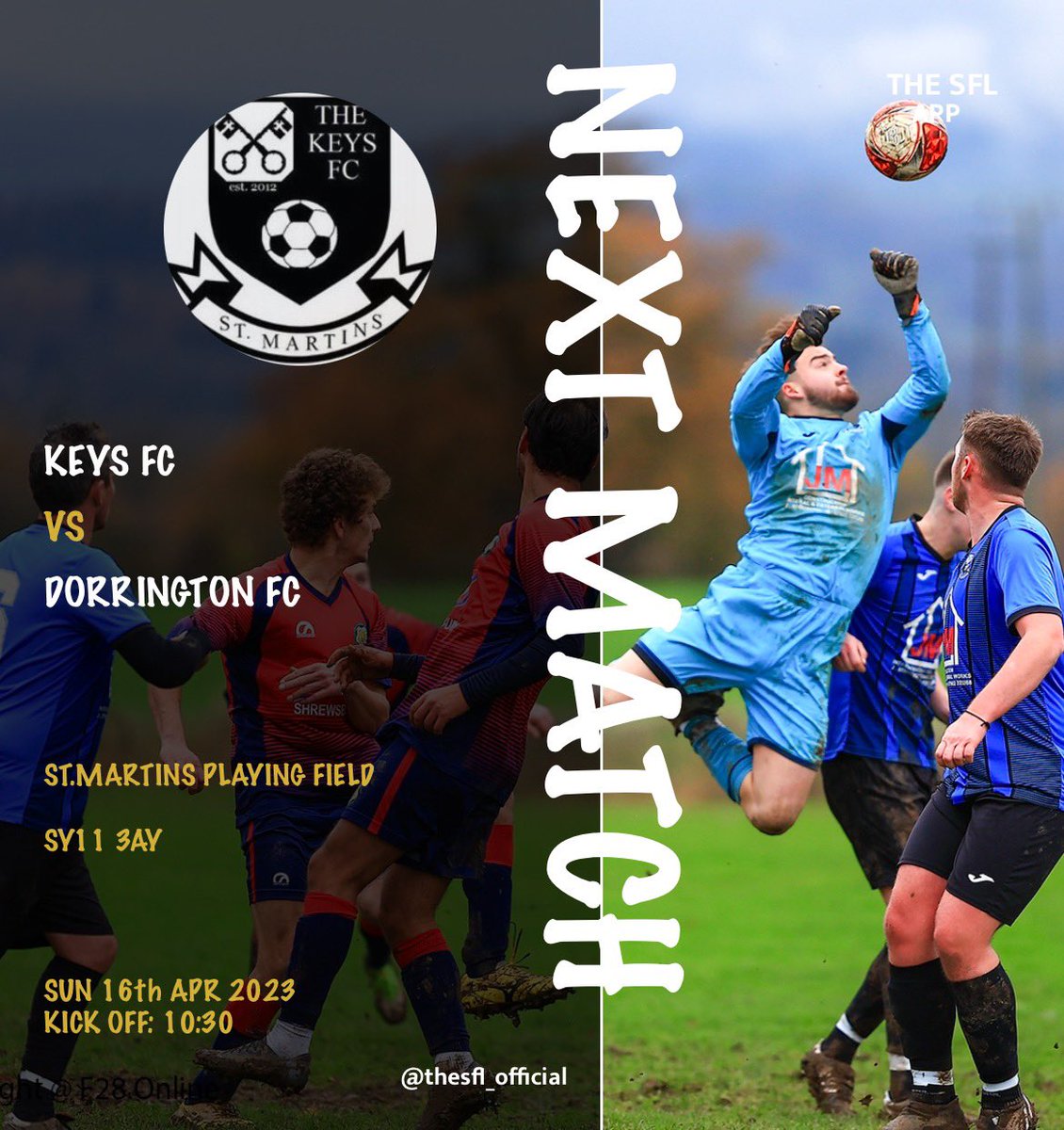 The Keys FC (@thekeysfc2012) on Twitter photo NEXT UP | 👇🏼
SHB Cup Quarter Final 🏆
Match Sponsorship available, DM for info.
<a href="/DorringtonFc/">Dorrington FC</a> NEXT UP | 👇🏼
SHB Cup Quarter Final 🏆
Match Sponsorship available, DM for info.
<a href="/DorringtonFc/">Dorrington FC</a>