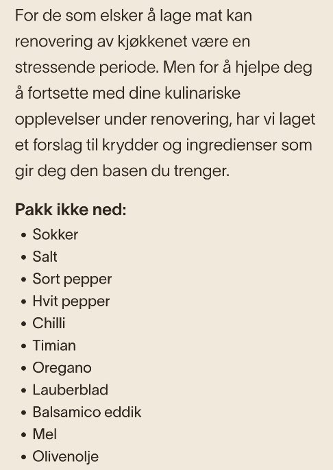 Når man skal renovere kjøkkenet, så er det viktig å ikke pakke ned alt du trenger til matlagning. Men her mener tydeligvis noen at det også kan bli kaldt på beina… 🤣🤣🤣