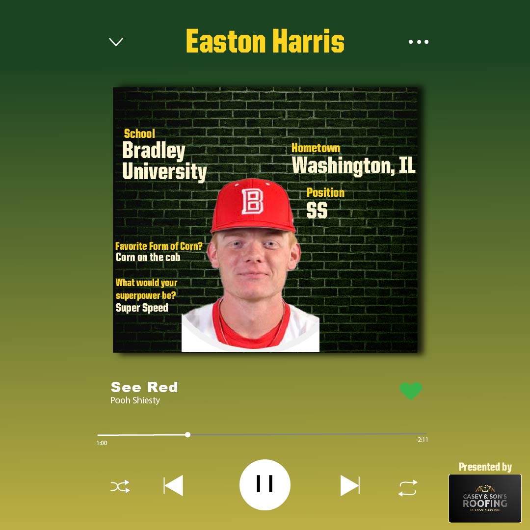 Normal_Baseball's tweet photo. Belters fans, let's welcome Bradley University's, Easton Harris!
#WhereBaseballGrows
Presented by Casey and Son's Roofing
@BradleyBaseball
@wchs_308sports
@eastonharris9 https://t.co/h8pLVyedhH
