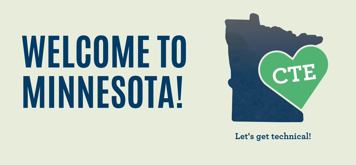 Welcome to the Twin Cities!!! Very excited to learn from other #CTE partners: Idaho, Illinois, Indiana, Louisiana, Utah, Iowa, Oklahoma, Wyoming, Wisconsin, and Georgia. #WelcomeWagon #LocalFavorites We made a list of our faves just for you!  minnesotalocals.my.canva.site