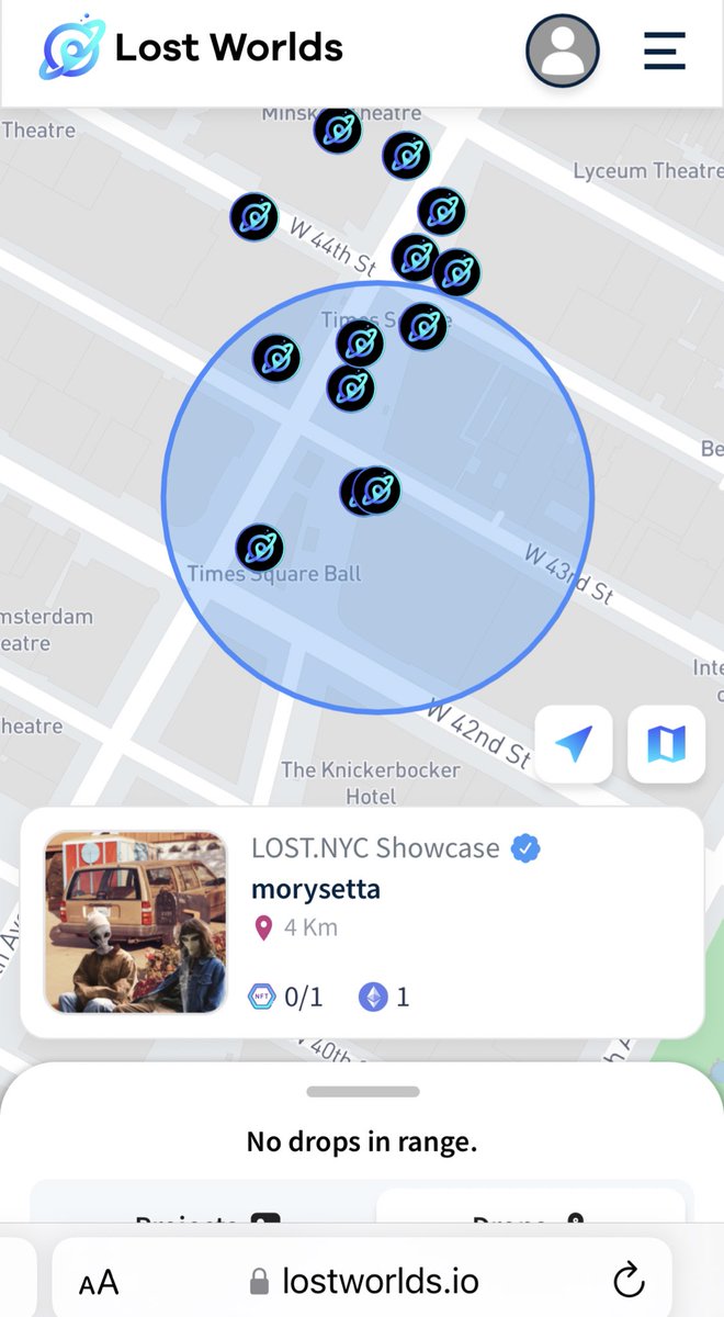 lostworldsnft's tweet photo. LOSTNYC #NFTNYC showcase - mint geoNFTs in the real world from top artist using your phone 

🧑‍🎨Artist: @morysetta 
🖼️ Name: This friend I had in a dream
Location: Times Square📍
Supply: 0/1
Price: 1 ETH
GeoNFT Link: https://t.co/6ePjdBXH1h https://t.co/BDs420RHjb
