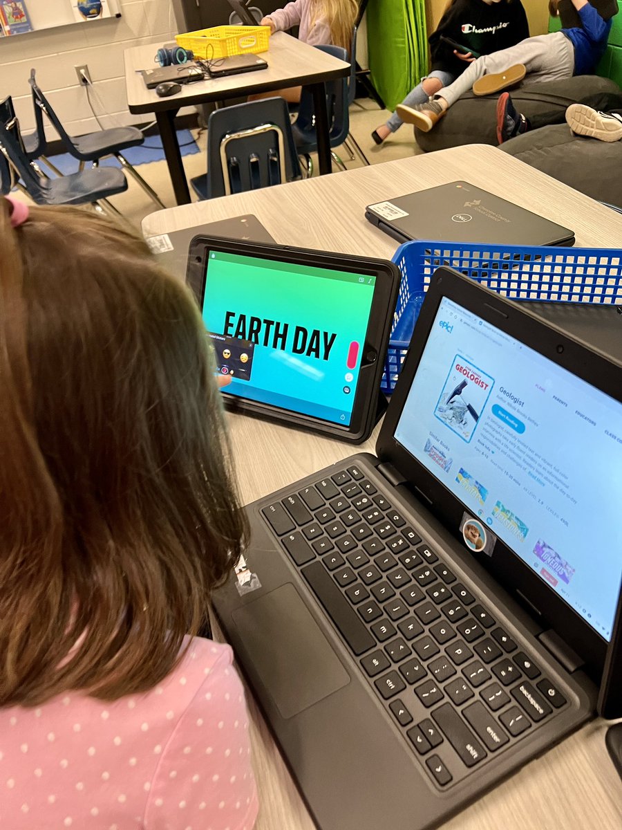 KristenBrooks77's tweet photo. Students ๐ Creating Videos ๐ฅ with the #AppleClips App! #EarthDay2023 @IndianKnollES @AppleEDU #forEDU #appleeduchat #ClipsApp https://t.co/l3iELsvpG8