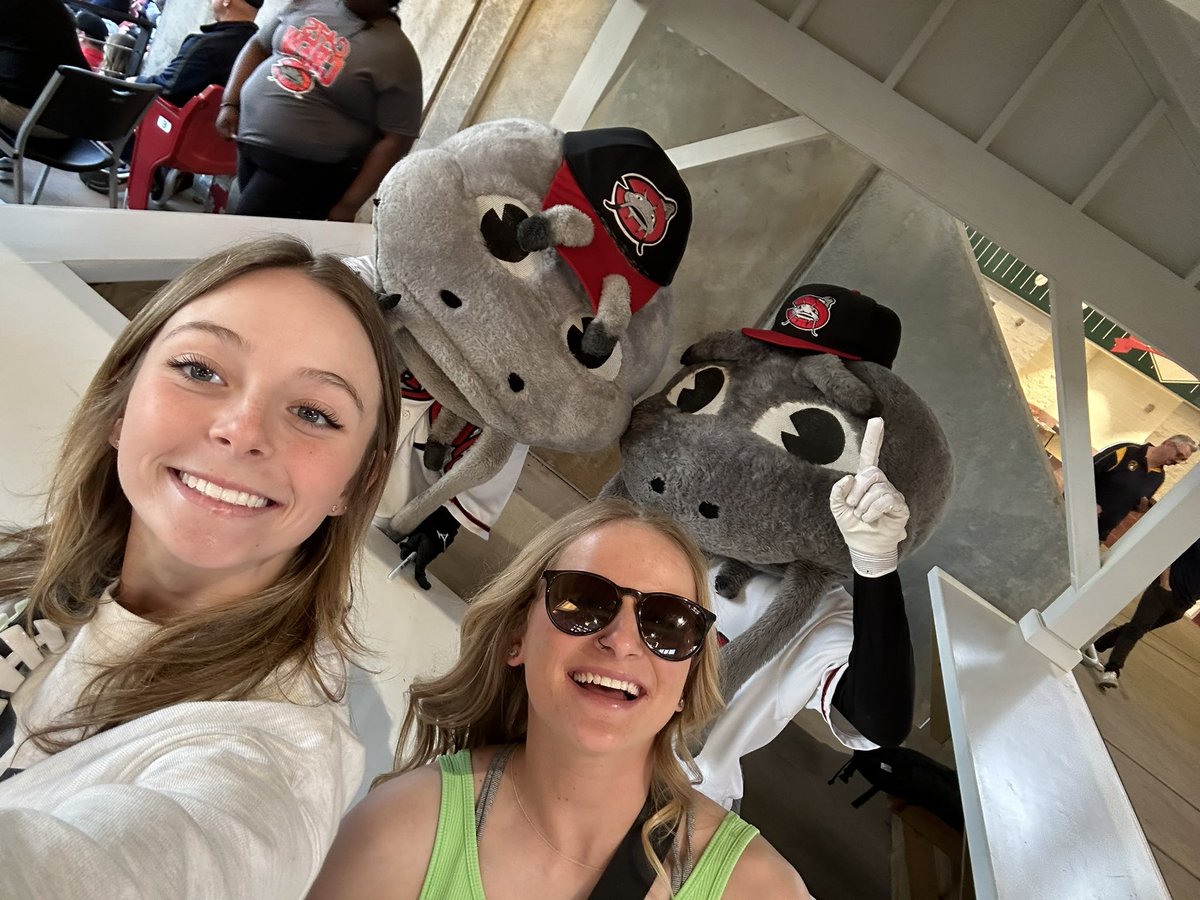 louisburg_sb's tweet photo. Just a little off day fun at the Carolina Mudcats opening day! 

#rollcanes🌪 https://t.co/Oxn4HG3dXN