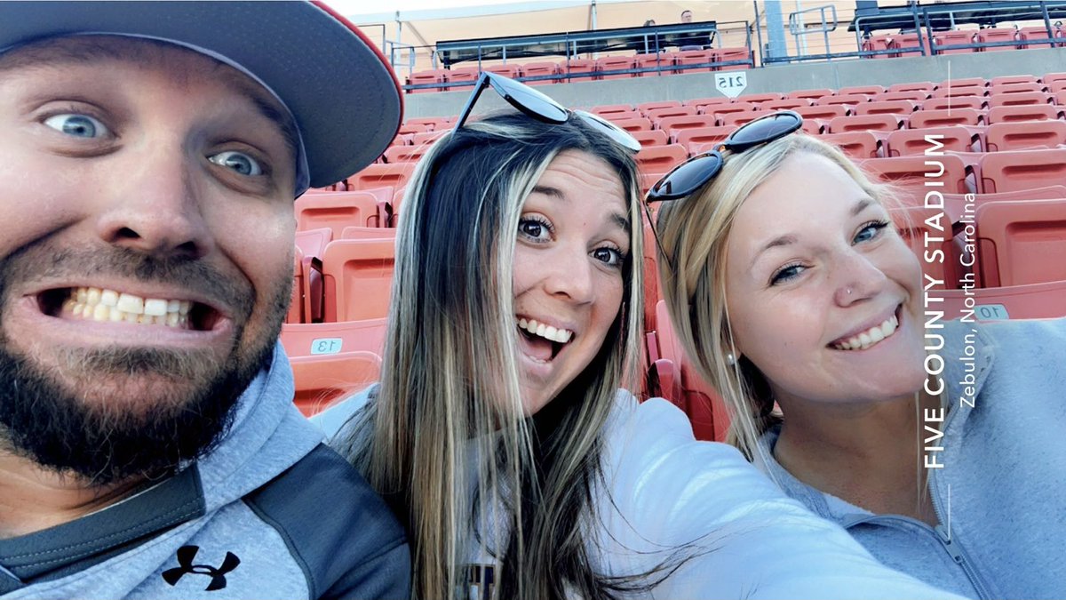 louisburg_sb's tweet photo. Just a little off day fun at the Carolina Mudcats opening day! 

#rollcanes🌪 https://t.co/Oxn4HG3dXN
