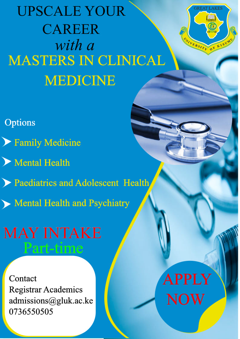 Masters of clinical medicine (mental health, family medicine, and pediatrics)