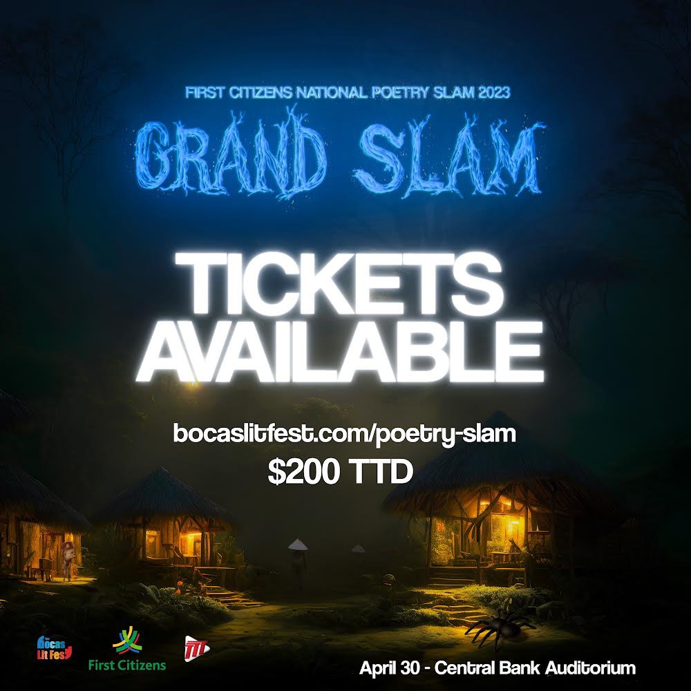 🗣️SLAM FINAL TICKETS ON SALE!!!

Are you ready for the most thrilling lyrical stand-off of the year?

🗓️ + ⏰
Sat 30 April, 6.30pm -- Doors open at 6pm
📍Central Bank Auditorium, POS
🎟️ $200

Online tickets linktr.ee/nationalpoetry…

For more info or to reserve tickets📞 367-2289