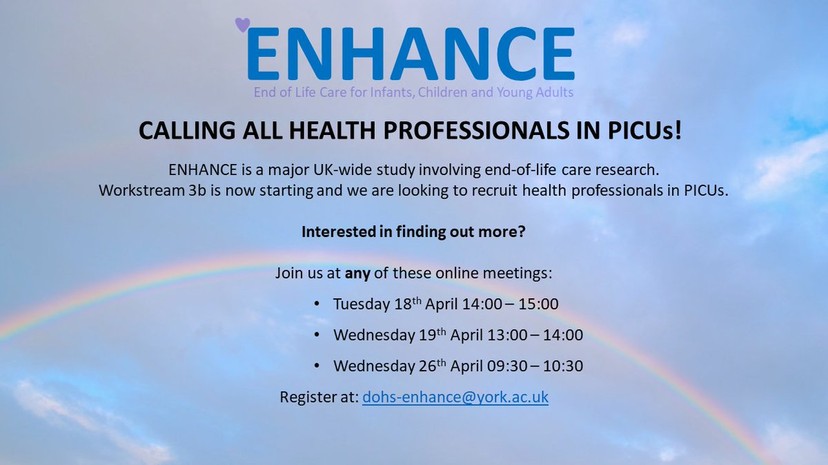 Are you a health professional working in UK PICUs? Are you interested in being a site for an NIHR funded study on end-of-life care in the PICU setting? Please see below.
<a href="/PICANetAudit/">PICANet Audit</a> <a href="/PICSociety/">Paediatric Critical Care Society</a>
