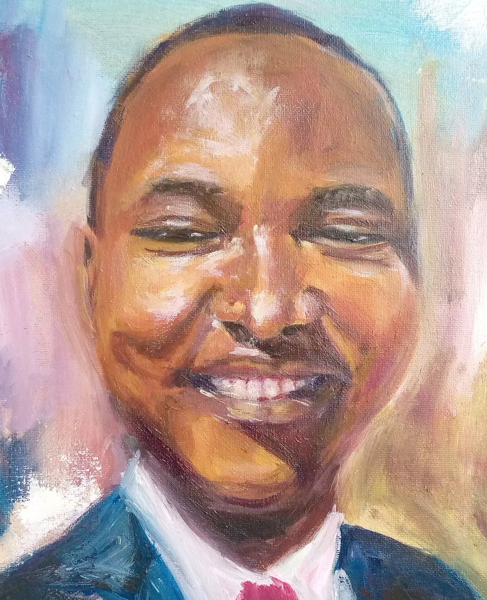 DebbieMwema's tweet photo. Art journey. It feels good to get back to painting. #oilpaint #portraitart https://t.co/y4m4sJBaTr
