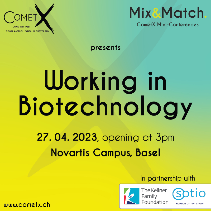 PPFGroup's tweet photo. Our @SOTIO Biotech together with The Kellner Family Foundation and @cometx_ch a group of Czech and Slovak expats in Switzerland have organized a Mix&amp;Match networking event – Working in Biotechnology – for April 27. If you’re in Basel on that day, we highly recommend it!