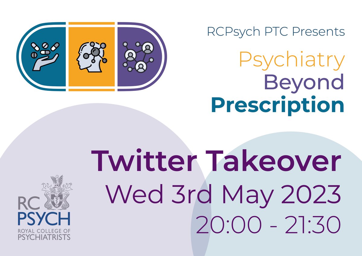 📆 Save The Date!

After the success of our annual #ChoosePsychiatry Twitter Takeover, we have decided to expand this to involve other topics across the year. The last one in October 2023 had thousands and thousands tweets and views and was trending on Twitter!

Our theme this…