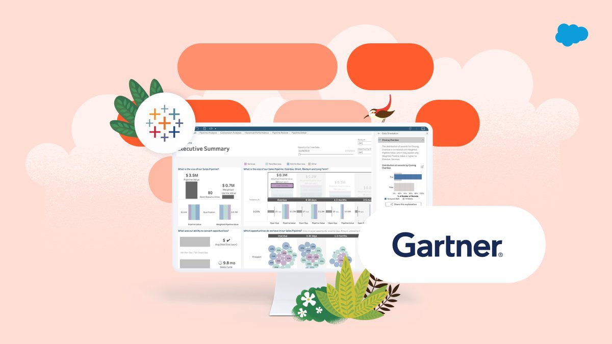 tableau's tweet image. For the 11th year in a row, @Tableau is a Leader in the Gartner® Magic Quadrant™ in Analytics and Business Intelligence Platforms.

Unlock the full potential of your data with Tableau. 
tabsoft.co/3mIRaux