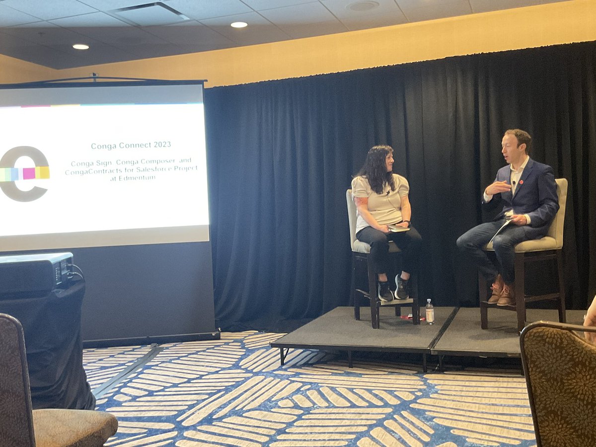 @edmentum sharing the experience with @CongaHQ solutions today at #CongaConnect