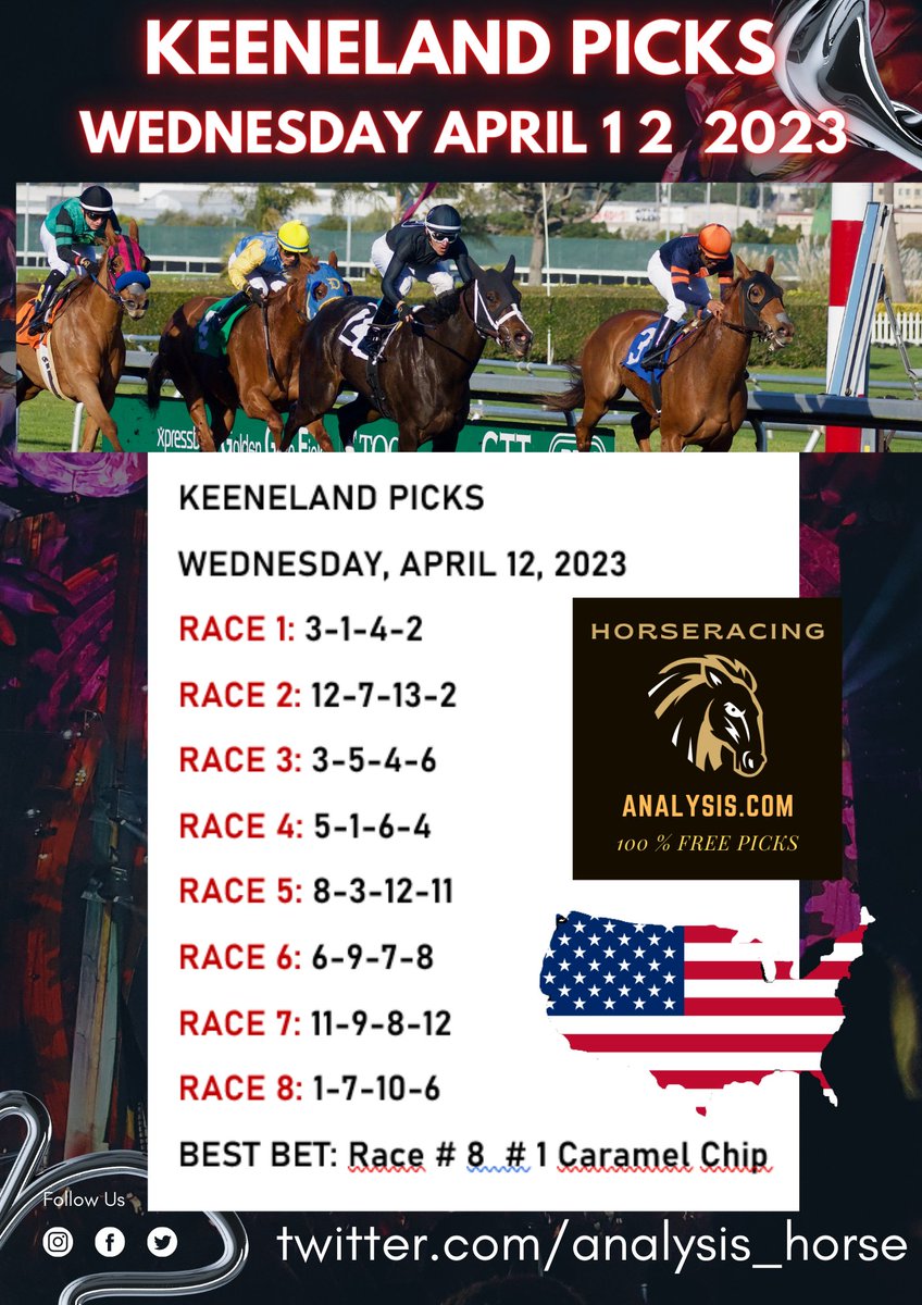 analysis_horse's tweet photo. Keeneland Picks Wednesday, April 12, 2023 https://t.co/pu6nxLtN0x