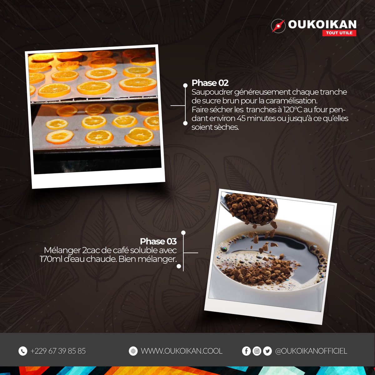 oukoikan's tweet photo. C’est l’après-midi. 
Vous avez sûrement besoin d’un coup de boost pour garder la forme le reste de la journée.

Essayez donc notre recette de Citrus Americano ☕️

#oukoikan #recette #café #citrus #booster #boost #orange #forme https://t.co/LXROruzyQu