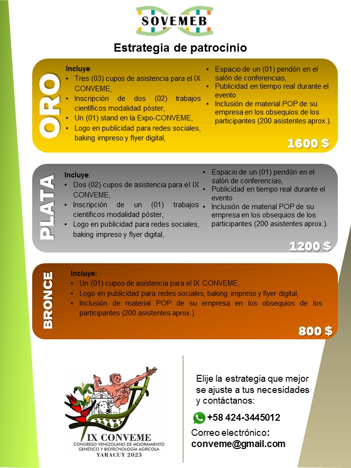 ixconveme's tweet photo. El IX CONVEME le ofrece una experiencia única y de gran valor, por ello le invitamos a que le de un vistazo a la oferta de patrocinio y seleccione el que mejor se adapte a sus necesidades.
Contáctanos:
Telf: +58 424-3445012
Redes sociales: @ixconveme
Correo: conveme@gmail.com https://t.co/8lXTwvgTcN