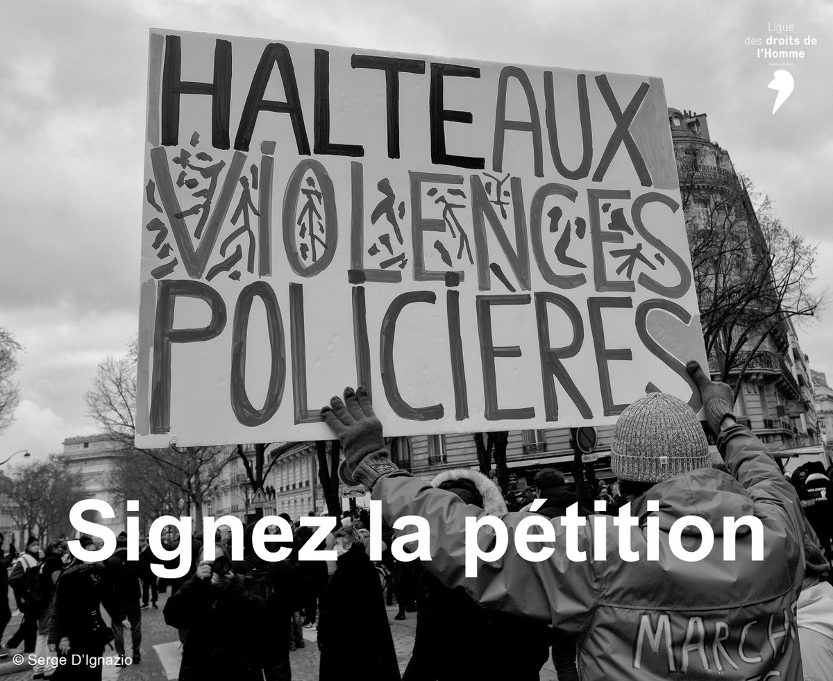 LDH_Fr's tweet photo. 🔴 Pétition 🔴
Stop à l'escalade répressive ! Le pays est le théâtre d’opérations de maintien de l’ordre de grande ampleur, violentes et totalement disproportionnées. La #LDH porte plusieurs demandes pour mettre fin aux #ViolencesPolicières
➤ https://t.co/dZaaXVLm8T https://t.co/pqkTlGVXg3