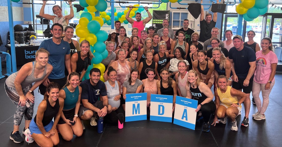 MDAorg's tweet photo. #ICYMI: #MDA and @BurnBootCamp are teaming up for the annual #BeTheirMuscle fundraising event on Saturday, 4/22! Don’t miss this important opportunity to empower families living with #MuscularDystrophy #ALS and related #neuromuscular diseases! Visit https://t.co/6hmQG5MJom https://t.co/XpKOKsFHld