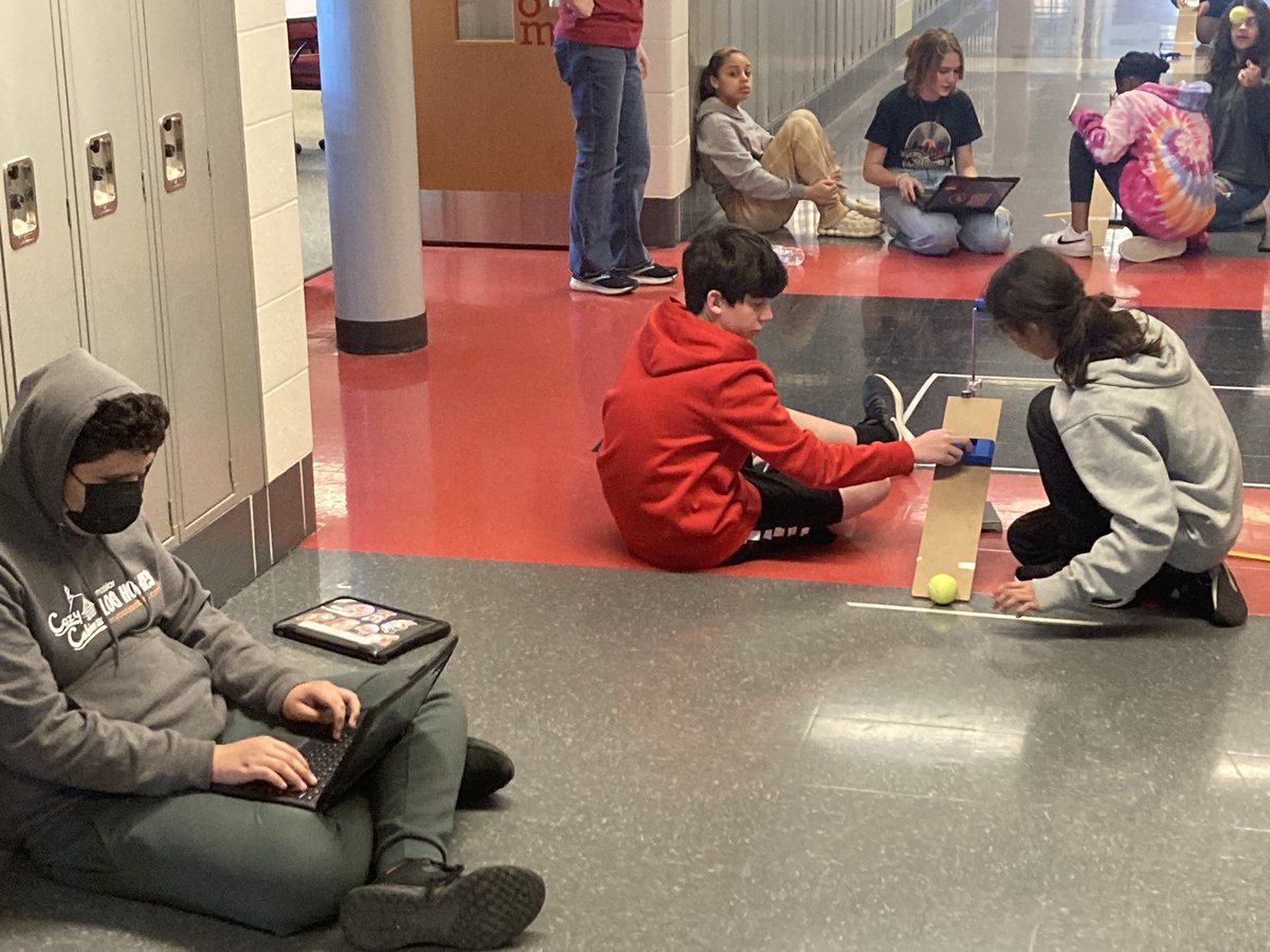 7th grade science students are using their knowledge of forces to create the perfect collision to hit the target. Great connection between procedure writing and inquiry. #wilsonsd <a href="/CRada_WWMS/">Chris Rada</a> <a href="/ChrisTrickett24/">Chris Trickett</a> <a href="/stoudt_stacey/">Stacey Stoudt</a>
