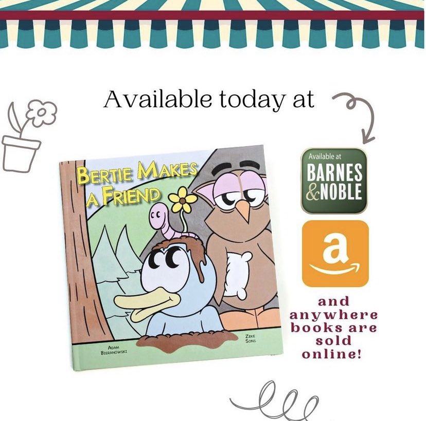 My second ever children’s book! 

Check out my illustrations in “Bertie Makes a Friend”