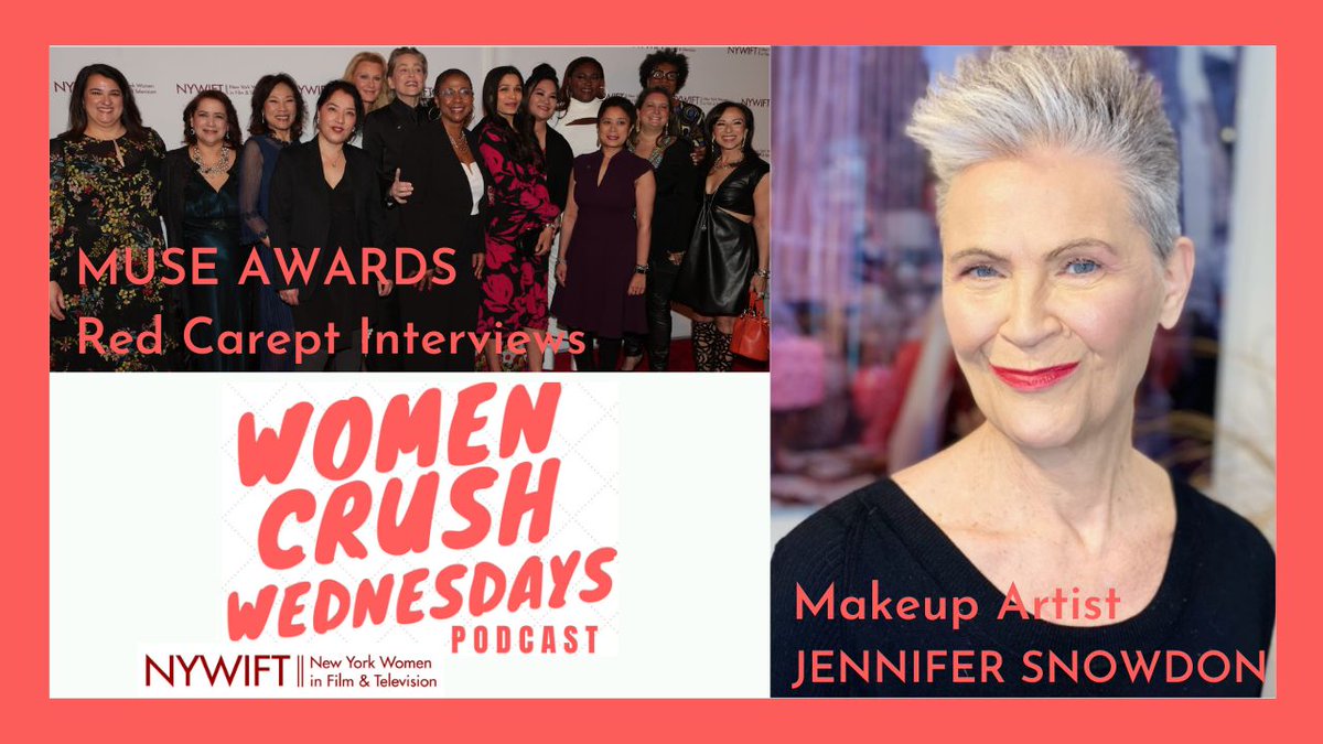 New @NYWIFT #WomenCrushWednesdays podcast episode @tammyreesemedia & @lakisarenee have red carpet interviews from #NYWiFT #MuseAwards! @GioviAguilar spotlights makeup artist #JenniferSnowdon. We talk possible @WGAWest @WGAEast strike. Listen here: tinyurl.com/4n7p8ekf