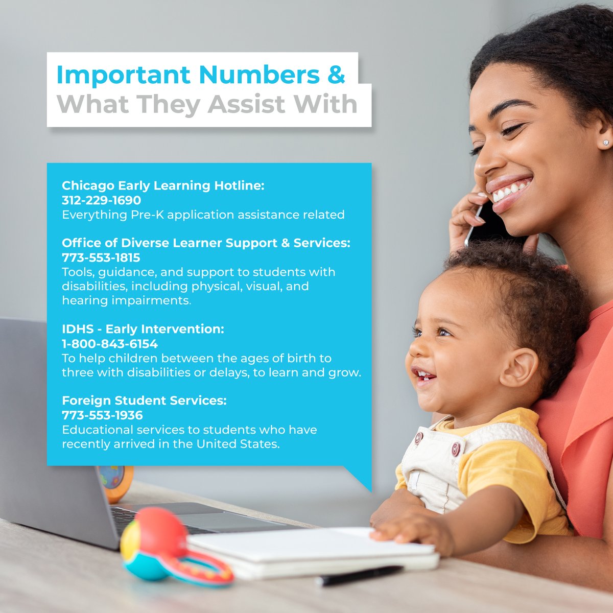 ChicagoLearning's tweet image. We’ve got you covered on all the important numbers for the application season!
.
.
.
#CEL #chicagoearlylearning #chicagopreschool