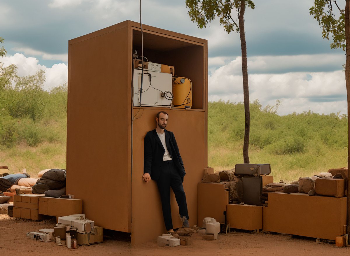 I came to a place where the horizon can be seen.