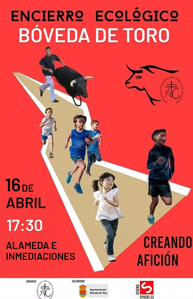 estudiospaski's tweet photo. 🏃‍♀️🐂 La Asociación Del Toro y su Tradición ha vuelto a confiar en nuestro trabajo de #diseñográfico para el cartel de su próximo encierro ecológico.

🗓️ Domingo 16 de abril.
📍 #BóvedaDeToro

#Diseño #GraphicDesign #DiseñoTaurino https://t.co/ujRNAcAvmI