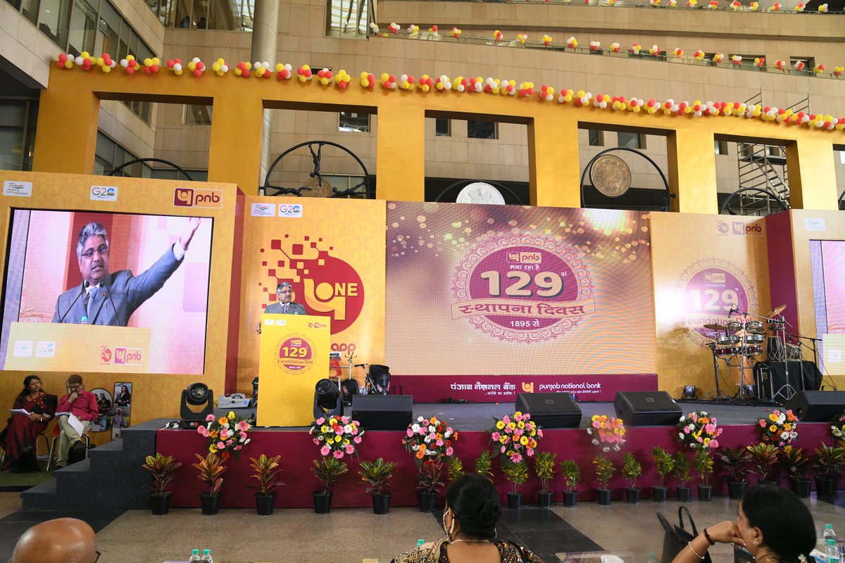 pnbindia's tweet photo. PNB celebrated its 129th Foundation Day with the launch of a series of Digital products and services, cultural programmes & reassurance of a brighter future.
#foundationday2023 #TrystWithTech #Innovation #LalaLajpatRai #Banking https://t.co/6xWxYVHiNA