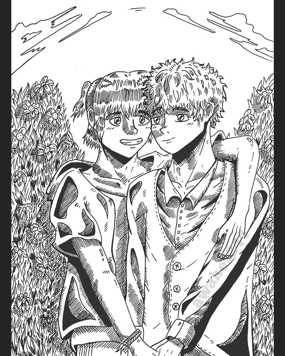 Mio x Shun. 
-A.w.a.k.e.
_
_
_
#drawing #art #artwork #illustration #manga #anime #animefanart #mangastyle #mangastyleart #blackandwhite #monochrome #boyslove #bl #yaoi #yaoicouple #UmibeNoEtranger #strangerbytheshore #harukazenoetranger