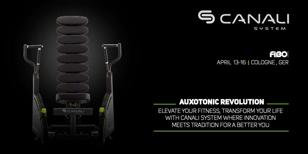 CanaliSystem's tweet photo. ELEVATE YOUR FITNESS, TRANSFORM YOUR LIFE WITH CANALI SYSTEM WHERE INNOVATION MEETS TRADITION FOR A BETTER YOU
FIBO
APRIL
13‐16
COLOGNE, GER

#auxotonicrevolution

#fitnesslifestyle #auxotonic #gymtime #thefutureishuman https://t.co/2bK2YHt7IZ