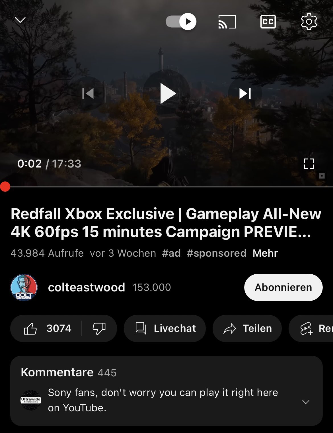 RedFall: 60 FPS New Update  Xbox Series X 4K Gameplay 