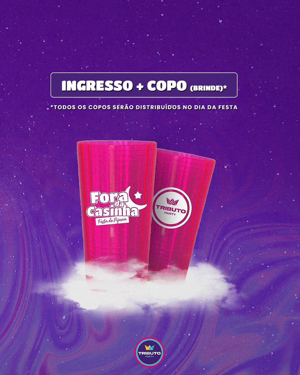 tributoparty's tweet photo. COMEÇA HOJEEEE: Já separou aquela grana extra pra garantir o teu ingresso no precinho pra festa Fora da Casinha - A festa do Pijama no CCS Eventos?😎 Fica atento(a), as 20h iniciamos a venda, começando pelo LOTE PROMOCIONAL por apenas R$40, corre 👟💨🌈 https://t.co/0UW6T6ZGZq