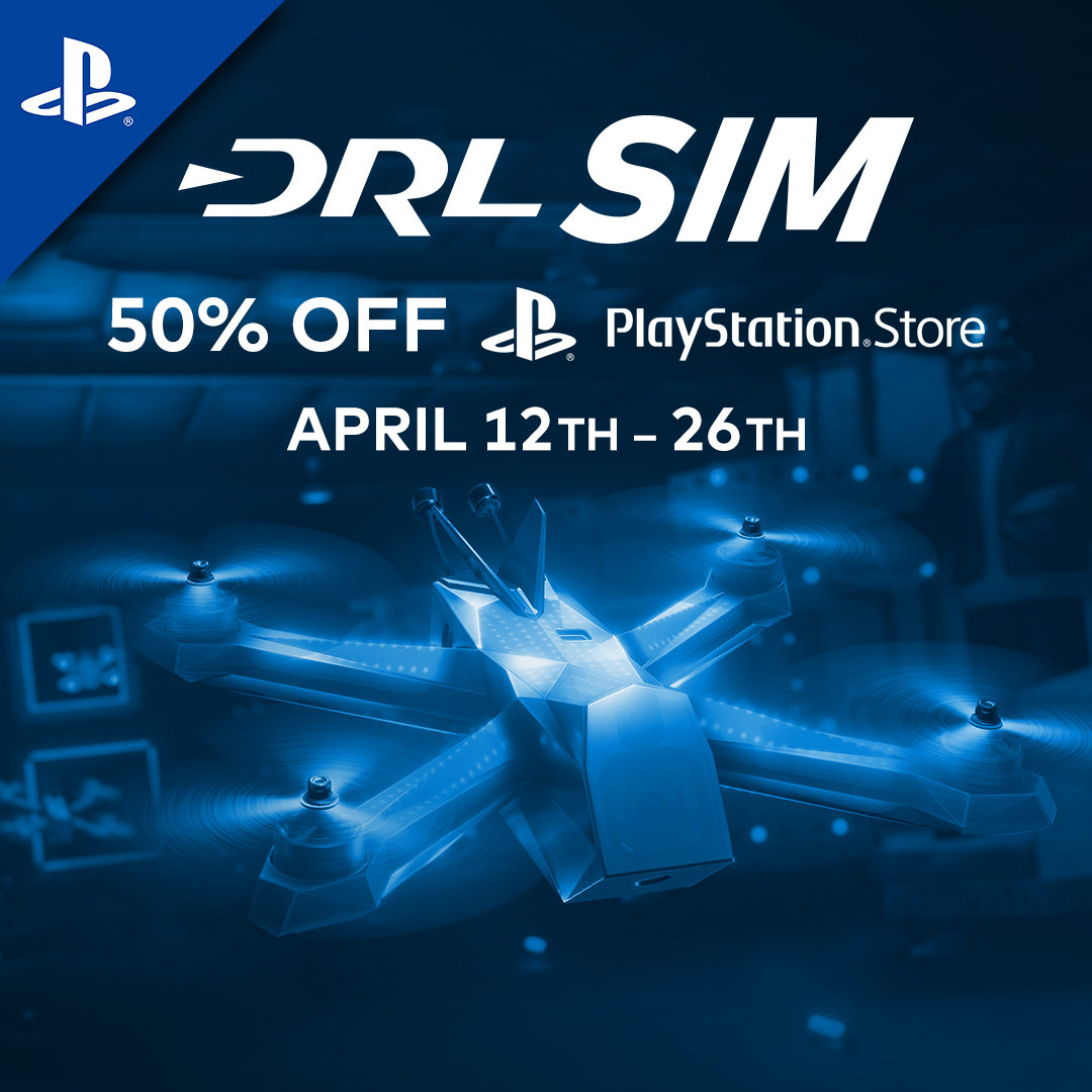 DroneRaceLeague's tweet photo. Take your drone skills to new heights! 🎮

Get the DRL SIM for 50% off on PlayStation:  https://t.co/1wG2nNCrbS 

#DRL #DRLSIM #dronesimulator #gaming https://t.co/KQTO70KqPp