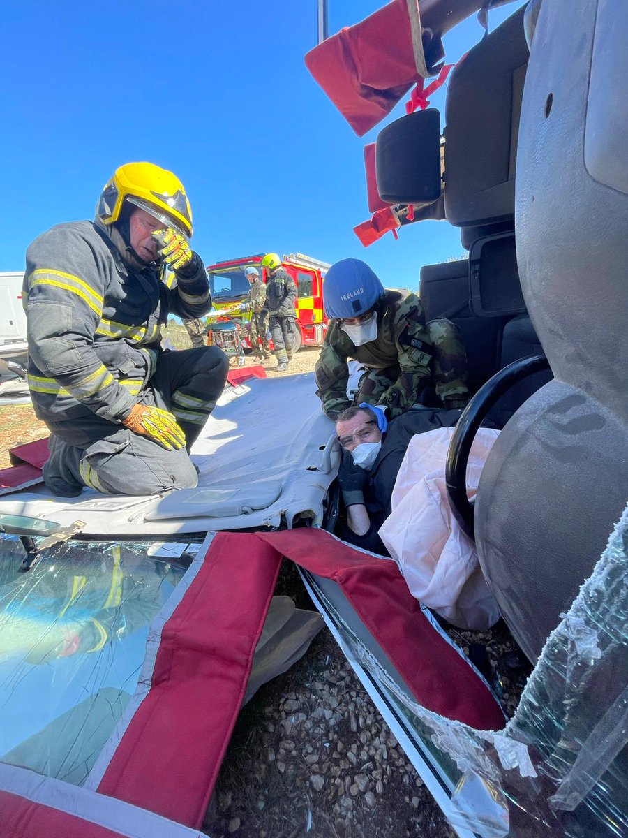 irishpolbatt's tweet photo. "Train for the Worst and hope for the Best". That's the moto our fire crew have been putting into practice over the last few weeks. Constantly pushing their bodies and equipment to the limit so they are fully prepared for all eventualities. https://t.co/04xj59MUyS