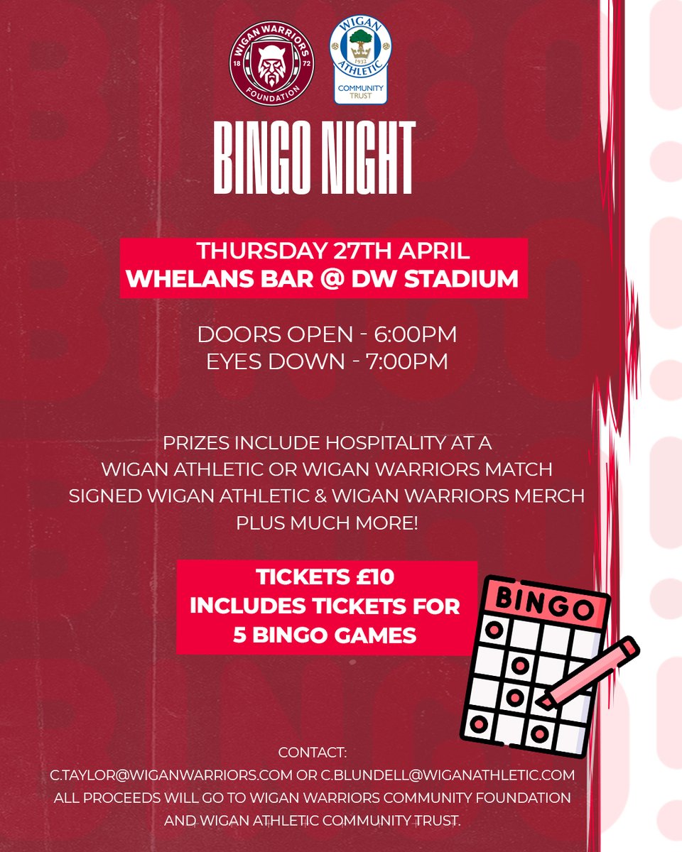Wigan Warriors Community Foundation 🍒⚪️ tweet media